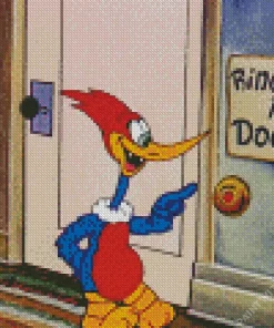 Woody Woodpecker In Knock Knock Diamond Painting