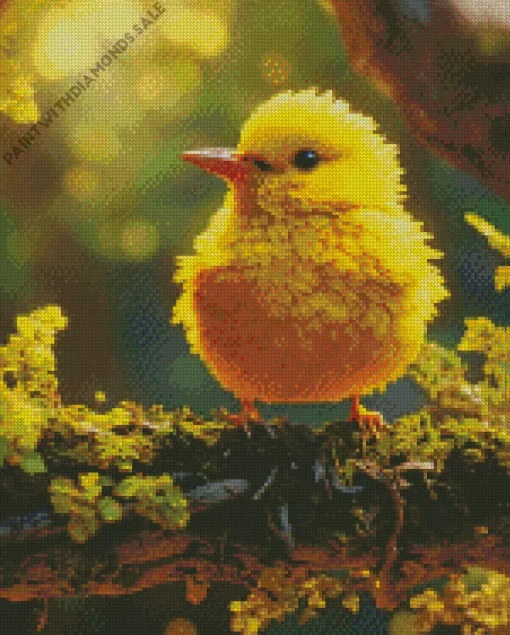 Yellow Canary Bird Diamond Painting