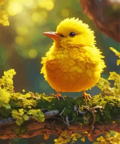 Yellow Canary Bird Diamond Painting