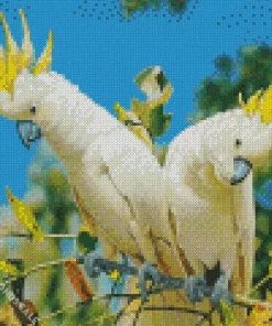 Yellow Cockatoos Diamond Painting