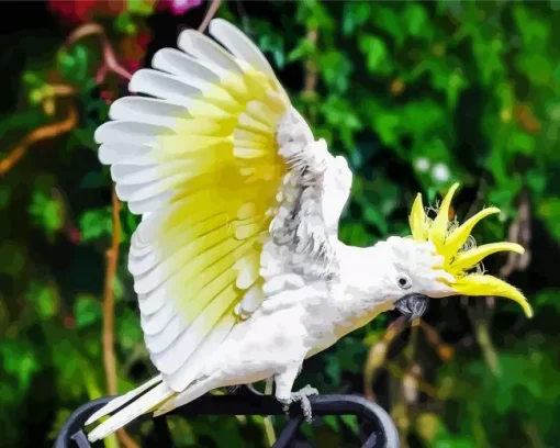 Yellow And White Cockatoo Diamond Painting