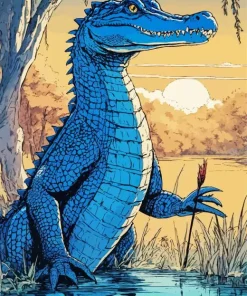 Alligator Art Diamond Painting