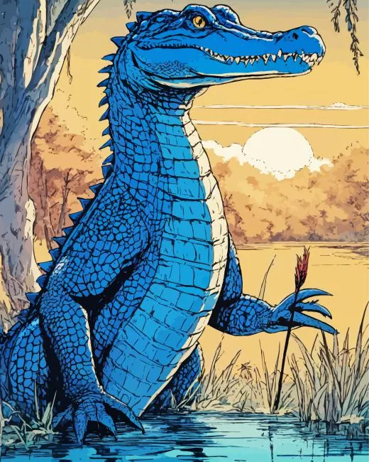 Alligator art Diamond Paintings Alligator Art Diamond Painting