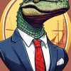 Alligator In Suit Diamond Painting