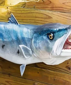 Barracuda Fish With Open Mouth Diamond Painting