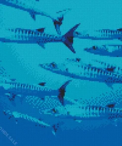 Barracuda Fishes Diamond Painting