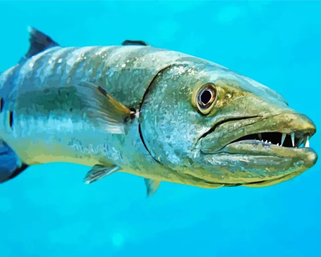 Barracuda with teeth Diamond Paints Barracuda With Teeth Diamond Painting