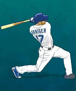 Baseball Player Diamond Painting