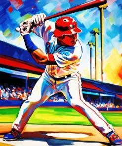 Baseball Player Pop Art Diamond Painting