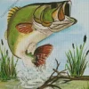 Bass Fish Art Diamond Painting