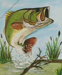 Bass Fish Art Diamond Painting