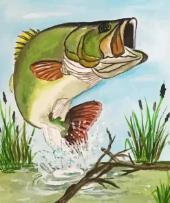Bass Fish Art Diamond Painting