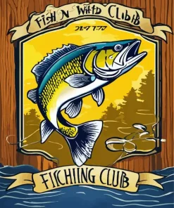 Bass Fish Poster Diamond Painting