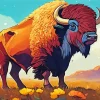 Bison Animal Diamond Painting