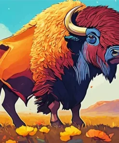 Bison Animal Diamond Painting