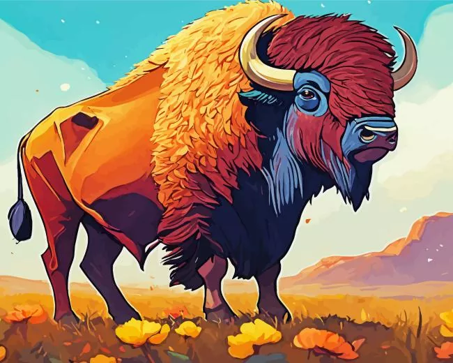 Bison animal Diamond Paintings Bison Animal Diamond Painting