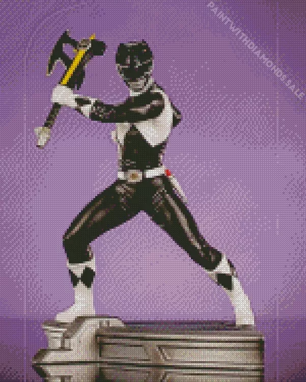 Black Power Ranger Diamond Paintings Black Power Ranger Diamond Painting
