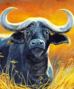 Buffalo Animal Art Diamond Painting