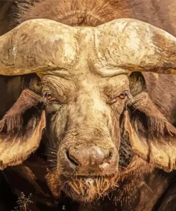 Buffalo Close Up Diamond Painting