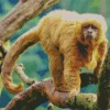 Capuchin Monkey On A Tree Diamond Painting