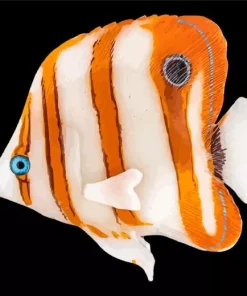 Copperband Butterfly Fish Art Diamond Painting