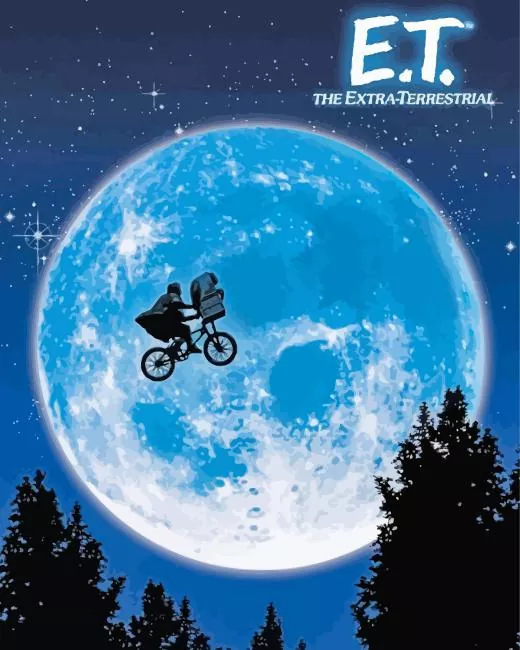 ET The Extra Terrestrial movie poster Diamond Paints ET The Extra Terrestrial Movie Poster Diamond Painting