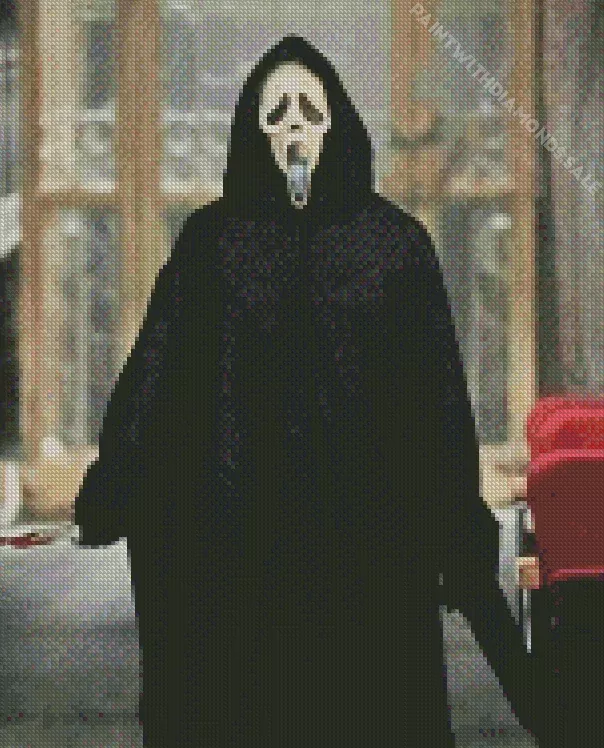 Ghostface Diamond With Numbers Ghostface Diamond Painting