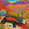 Gila Monster In Desert Diamond Painting