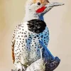 Gilded Flicker Bird Diamond Painting