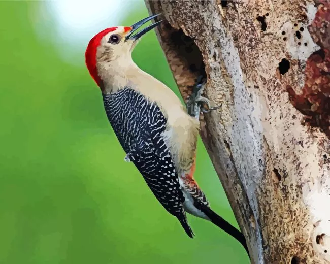 Golden fronted woodpecker Diamond Paints Golden Fronted Woodpecker Diamond Painting