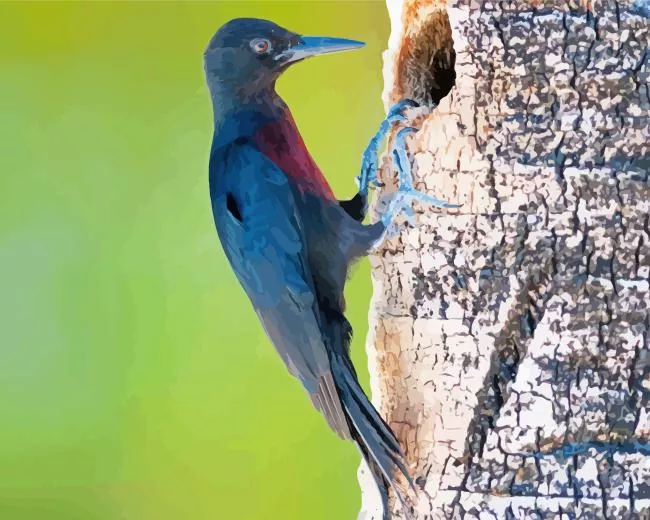Guadeloupe woodpecker Diamond Paints Guadeloupe Woodpecker Diamond Painting