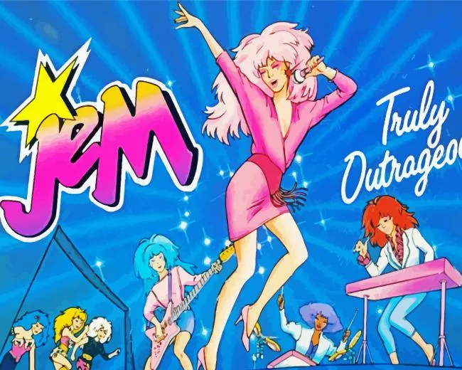 Jem and The Holograms Diamond By Numbers Jem And The Holograms Diamond Painting