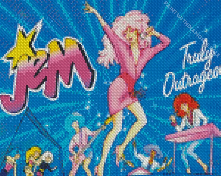 Jem and The Holograms Diamond With Numbers Jem And The Holograms Diamond Painting