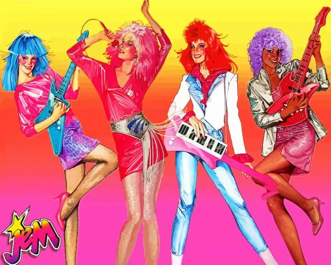 Jem and The Holograms art Diamond By Numbers Jem And The Holograms Art Diamond Painting