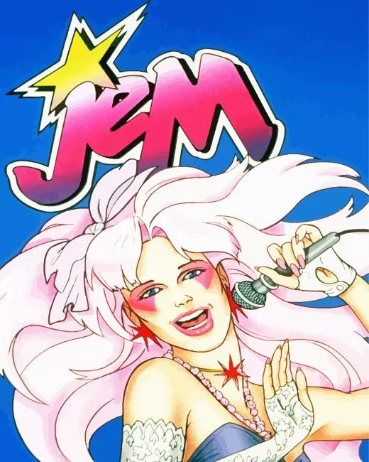 Jem cartoon Diamond By Numbers Jem Cartoon Diamond Painting
