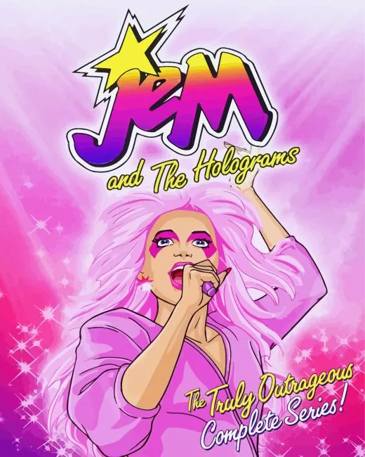 Jem cartoon poster Diamond By Numbers Jem Cartoon Poster Diamond Painting