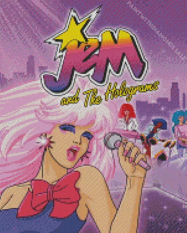 Jem poster Diamond With Numbers Jem Paoster Diamond Painting