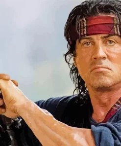 John Rambo Character Diamond Painting