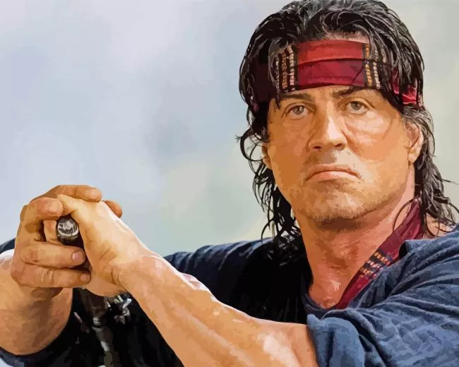 John Rambo character Diamond Dotz John Rambo Character Diamond Painting