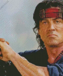 John Rambo Character Diamond Painting