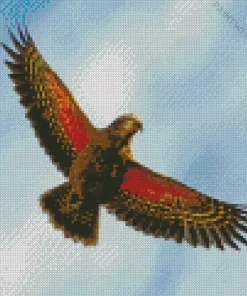 Kea Bird In A Flight Diamond Painting