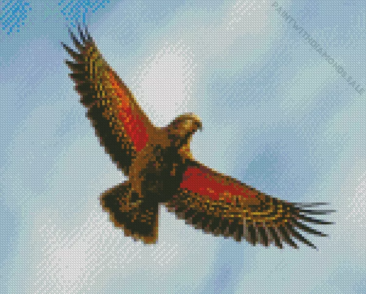 Kea Bird in a flight Diamond Dotz Kea Bird In A Flight Diamond Painting