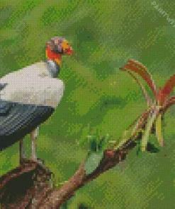 King Vulture On A Tree Diamond Painting
