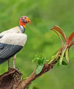 King Vulture On A Tree Diamond Painting