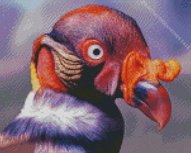 King Vulture red head Diamond Dotz King Vulture Red Head Diamond Painting