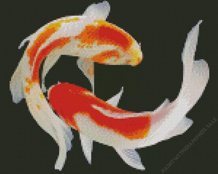 Koi Carp fish art Diamond Paintings Koi Carp Fish Art Diamond Painting