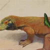 Komodo Dragon And Butterfly Diamond Painting