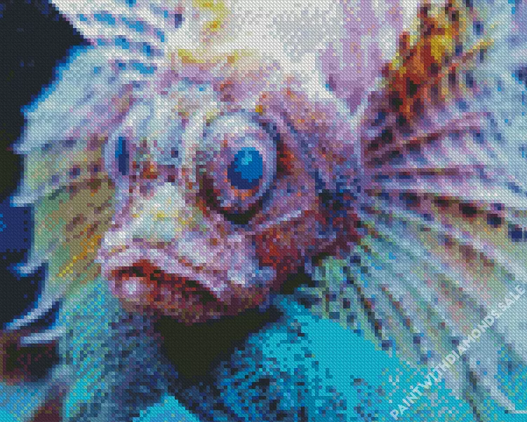 Lionfish head Diamond Paintings Lionfish Head Diamond Painting