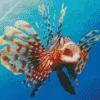 Lionfish With Opened Mouth Diamond Painting