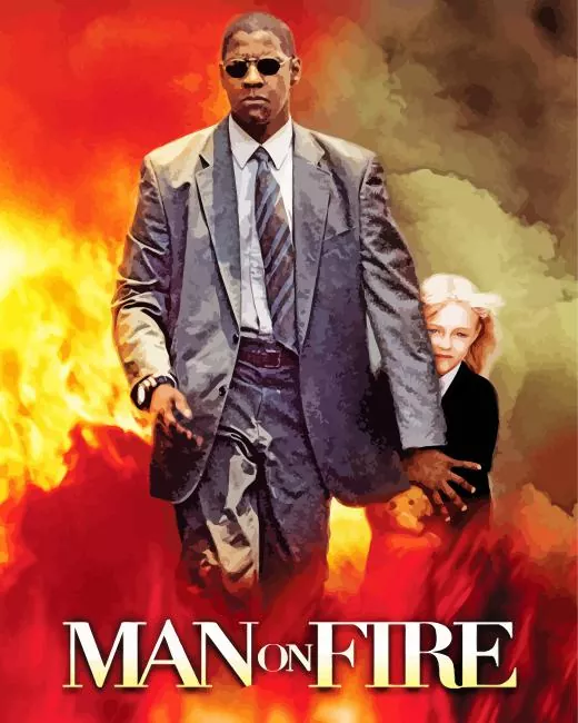 Man on Fire Diamond Paintings Man On Fire Diamond Painting